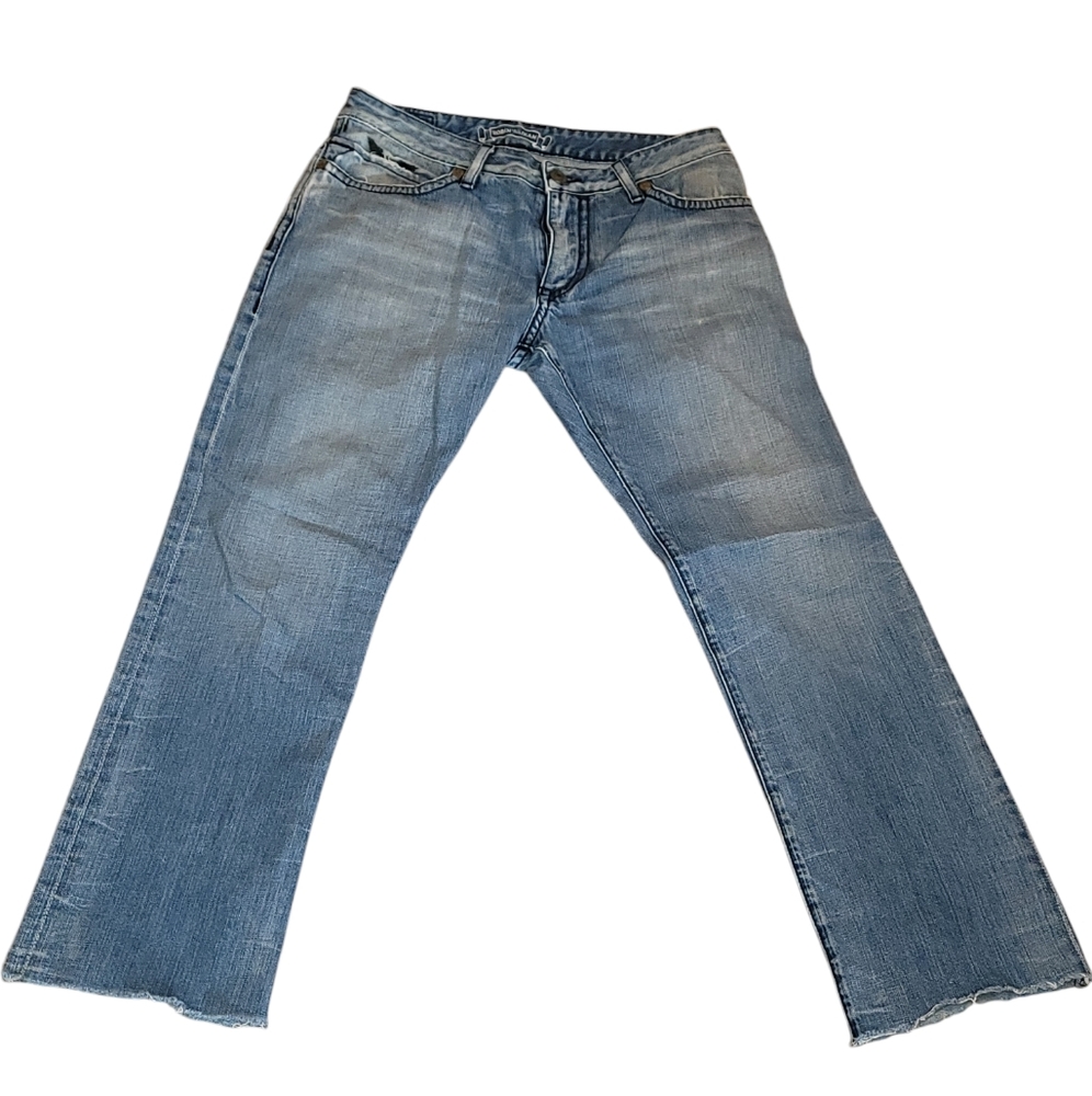 Robin Jeans Distressed Mens‎ Size 33x28 Blue B24 - Picture 4 of 11